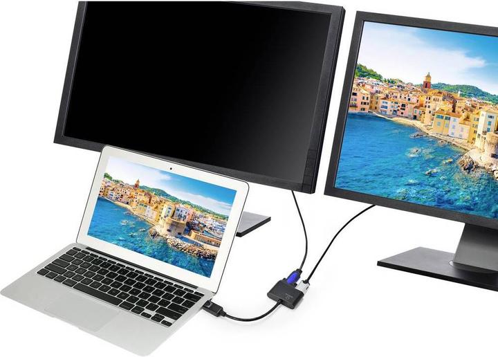 Actual product image Renkforce Display port to HDMI + VGA adapter (0.15 m, VGA, DisplayPort, HDMI)