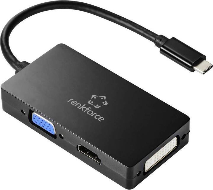 Produktbild Renkforce TV, Monitor Adapter (HDMI, DVI, USB Typ-C, VGA)
