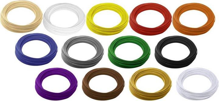 Produktbild Renkforce Filamente ABS Pro 2.85 mm farblich sortiert, je 50 g (ABS, 2.85 mm, 650 g, Mehrfarbig)