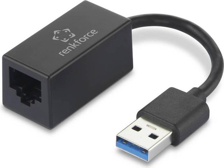 Produktbild Renkforce Netzwerkadapter für Nintendo Switch Laptop PC (USB 3.2, RJ45 (1x))