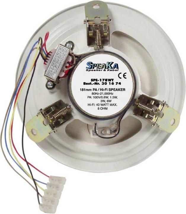 Actual product image Renkforce ELA in-ceiling loudspeaker (1 pcs.)