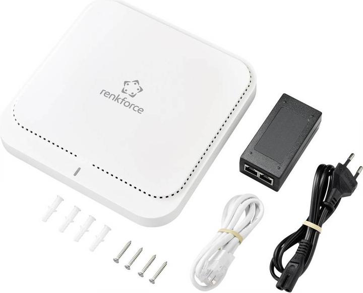Actual product image Renkforce WiFi 6 1800 Mbps Ceiling Wireless Access Point (1200 Mbit/s)