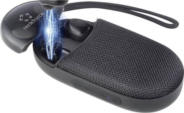 Image du produit Renkforce Écouteurs et haut-parleurs sans fil 2 en 1 True (ANC, 4 h, Filaire)