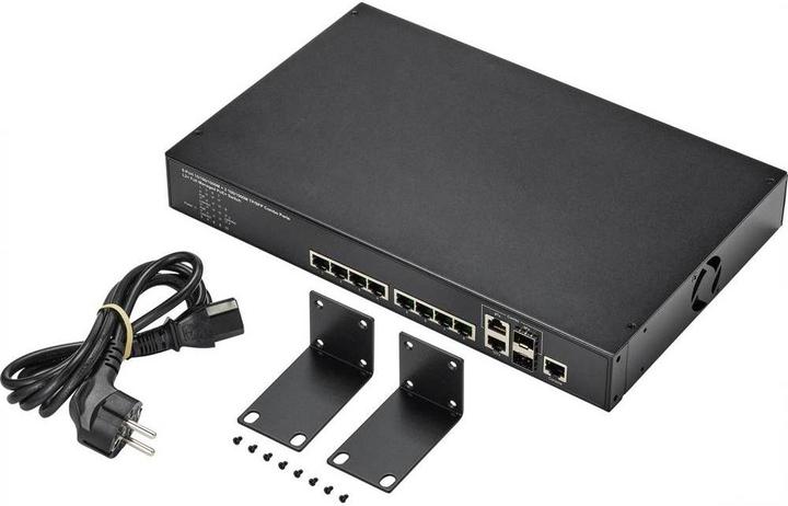Productafbeelding Renkforce Beheerde schakelaar met 8 poorten, Gigabit, POE (8 Havens)