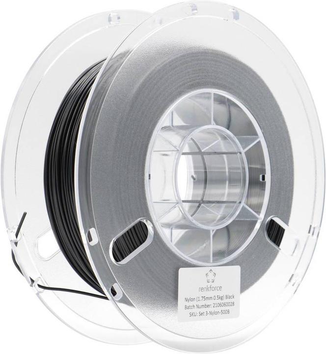 Actual product image Renkforce Filament Test Sets Polyamide (PLA, 1.75 mm, 500 g, Black)