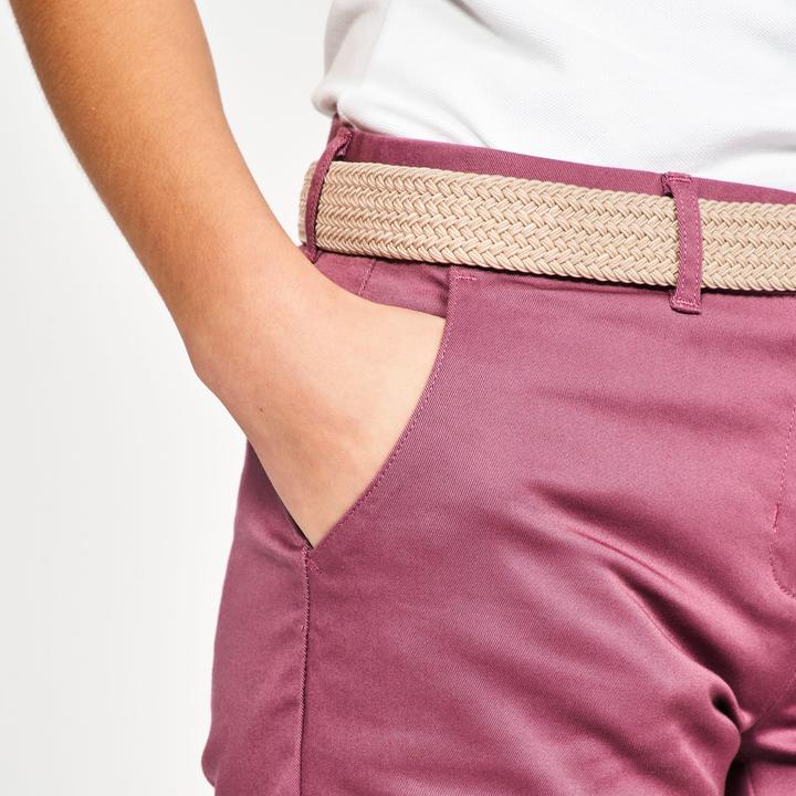 Image du produit Inesis Short chino golf en coton femme, MW500 violet grisé (36)