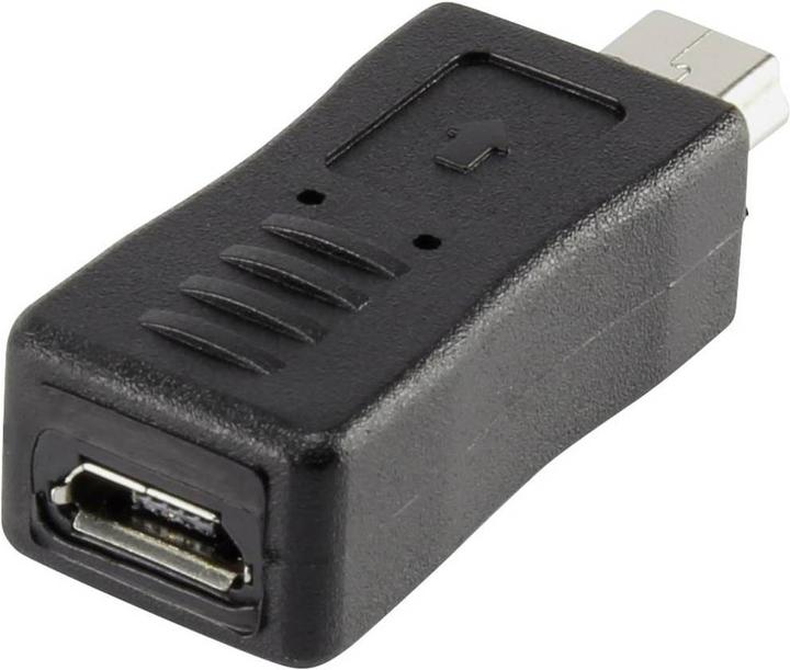 Produktbild Renkforce USB 2 Adapter Mini-B-Stecker/Micro-B-Buchse (USB 2.0, 2.50 W)