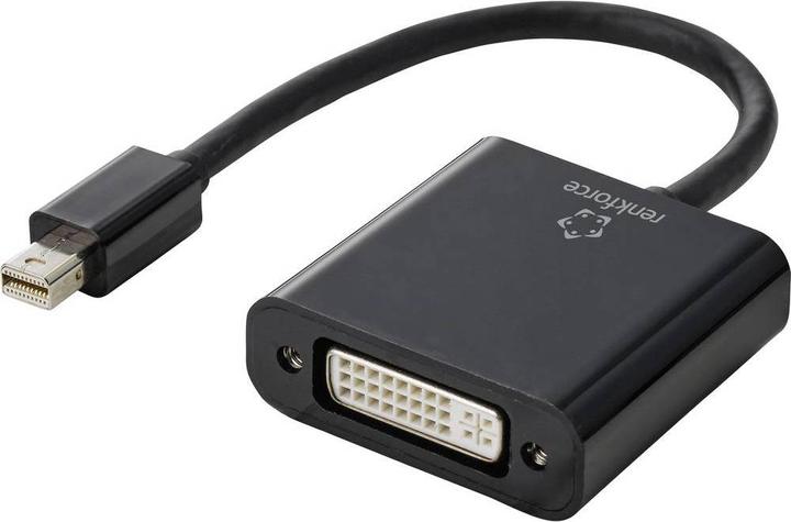 Immagine prodotto Renkforce Adattatore passivo Mini DisplayPort maschio a DVI-D 24+5 femmina (DVI, Mini DP, 15 cm)