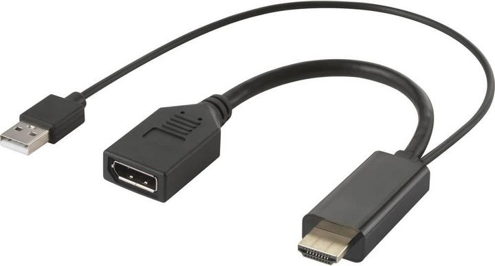 Produktbild Renkforce HDMI-Stecker zu DisplayPort-Buchse (HDMI, 15 cm)