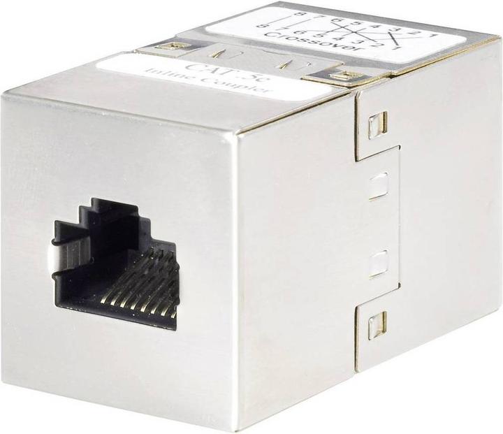 Produktbild Renkforce RJ45 Doppelkupplung CAT 5e - gekreuzt (S/STP, CAT5e)