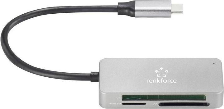 Produktbild Renkforce Externer USB 3.2 Gen1 (USB 3.0) Speicherkartenleser USB-C (USB-C)