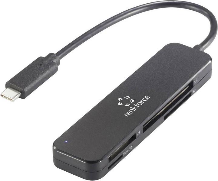 Image du produit Renkforce Lecteur de cartes portable USB-C 3.0 (USB-C 3.2 Gen 1)