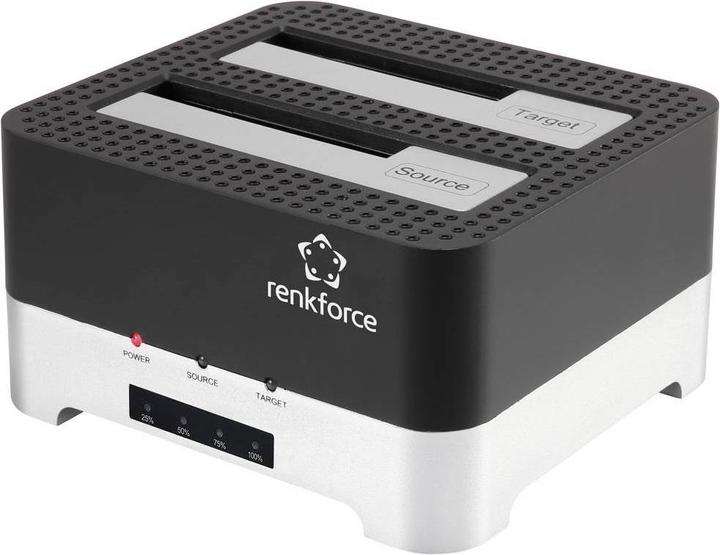 Produktbild Renkforce USB 3 SATA Festplatten-Dockingstation mit Clone-Funktion