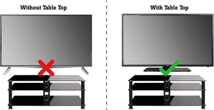 Produktbild SpeaKa Professional TV-Standfuss 81 cm (32”) - 139.7 cm (55”), neig- und schwenkbar, höhenverstellbar (Universal, 32.01", 40 kg)
