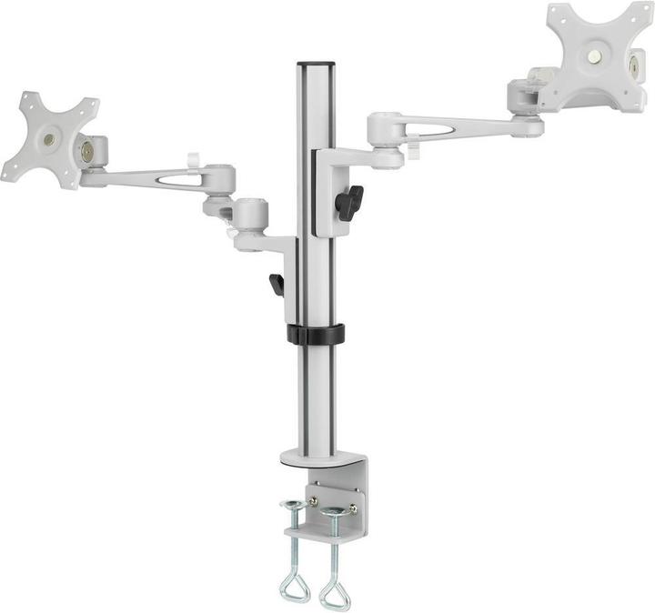 Image du produit SpeaKa Professional Support de bureau pour moniteur double avec pince en C (Tables, 27")