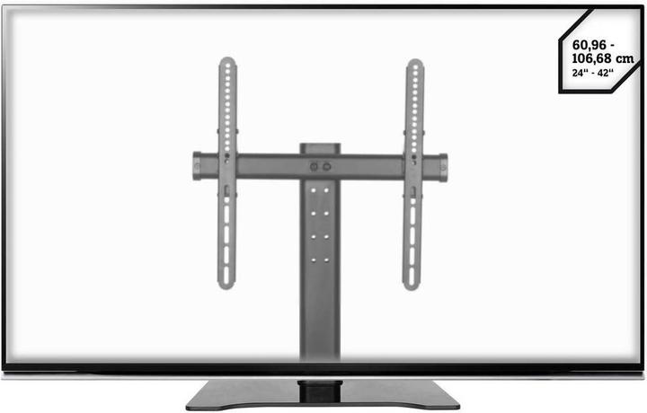 Produktbild SpeaKa Professional TV-Standfuss 60.96 cm (24”) - 106.68 cm (42”), höhenverstellbar (42", 40 kg)