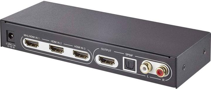 Actual product image SpeaKa Professional 3 port HDMI switch 1360279 3D