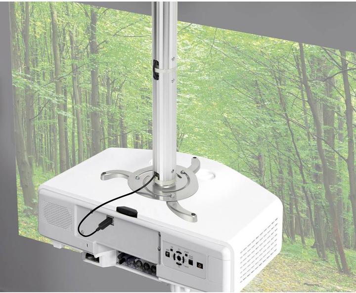 Image du produit SpeaKa Professional Support plafond pour vidéoprojecteur, hauteur réglable de 13 à 106 cm (Plafond)