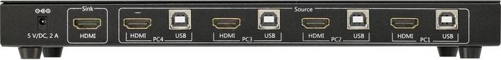 Actual product image SpeaKa Professional 4Ã-1 HDMI KVM Switch with USB