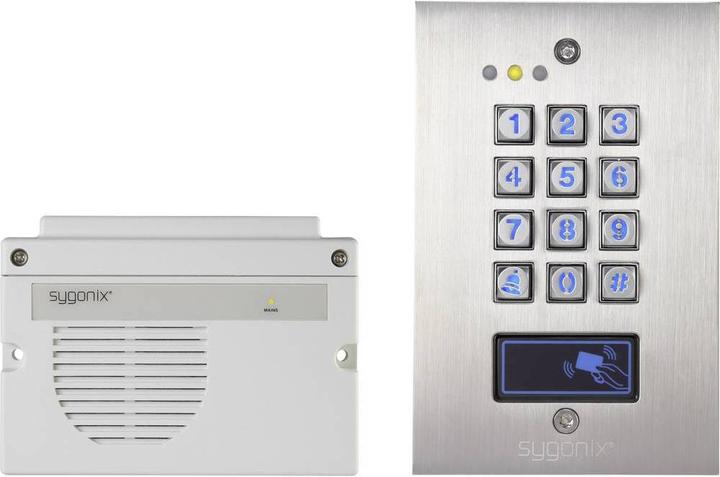 Actual product image Sygonix 1582021 Code lock flush-mounted (Electronic numerical code, Key card)