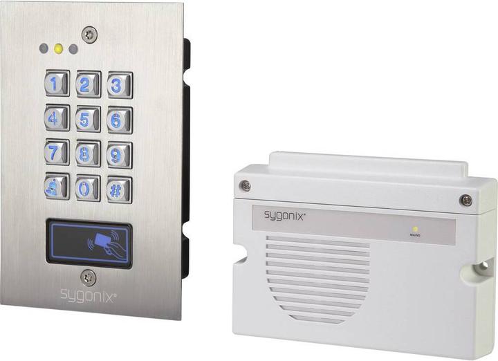 Sygonix Serratura con codice a transponder, IP66, da incasso (Combinazione numerica elettronica, Scheda chiave)