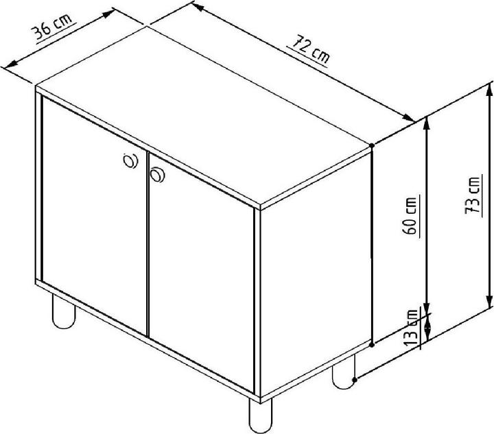 Actual product image Homitis Lina Multi Purpose Cabinet