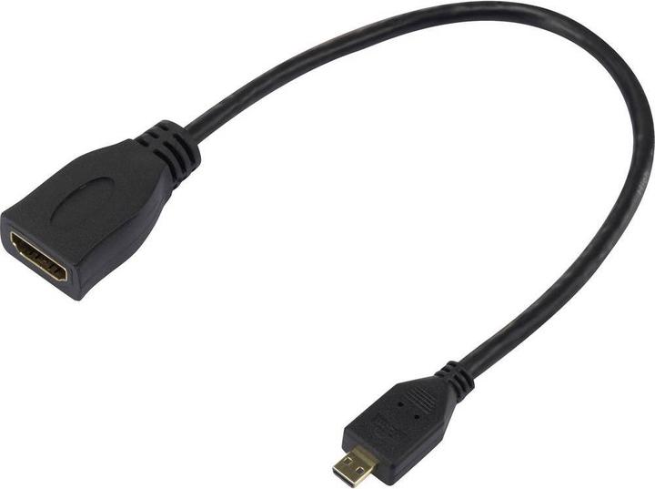 SpeaKa Professional SpeaKa HDMI-Adapterkabel A auf Micro-HDMI Typ D 0.2 m (0.20 m, HDMI)