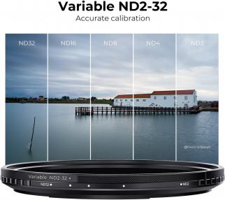 Produktbild K&F Concept Grauer einstellbarer Magnetfilter Nano-X MRC Fader ND2-32 - 77 mm (77 mm, ND- / Graufilter)