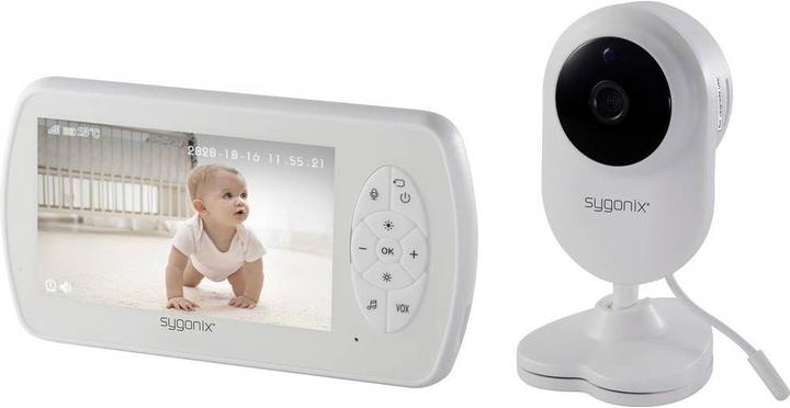 Produktbild Sygonix Babyphone mit Kamera, kabellos 2.4 GHz (Babyphone mit Kamera, 100 m)