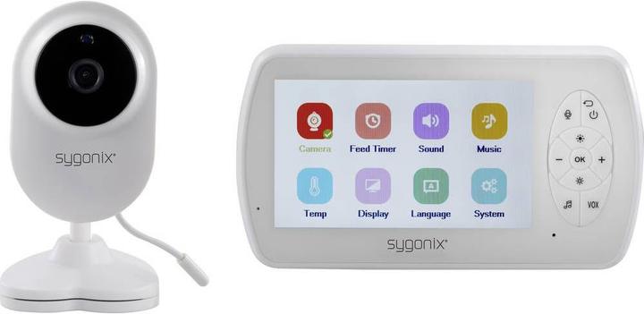 Produktbild Sygonix Babyphone mit Kamera, kabellos 2.4 GHz (Babyphone mit Kamera, 100 m)