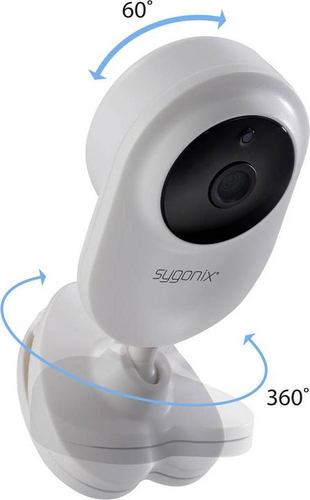 Produktbild Sygonix Babyphone mit Kamera, kabellos 2.4 GHz (Babyphone mit Kamera, 100 m)