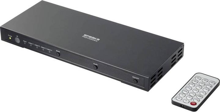 SpeaKa Professional 1+4 port HDMI switch Ultra HD capable 3840 x 2160 pixels