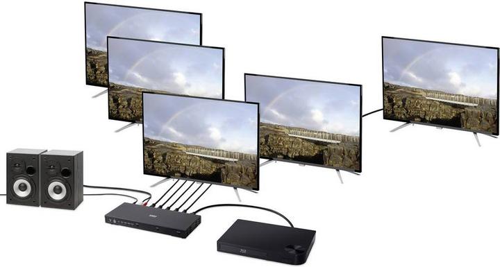 Immagine prodotto SpeaKa Professional 1+4 porte HDMI Switch Ultra HD-capace di 3840 x 2160 Pixel