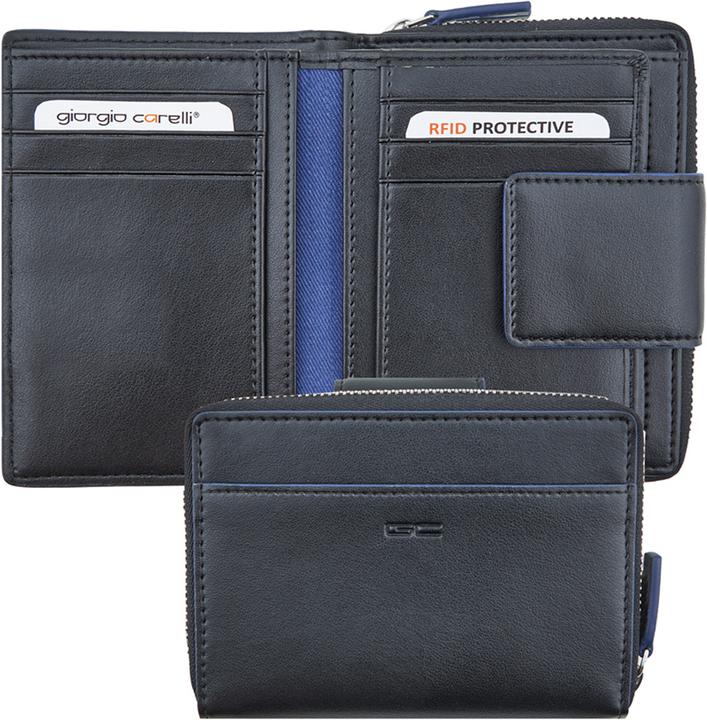 Actual product image Giorgio Carelli Ladies zipper purse, RFID