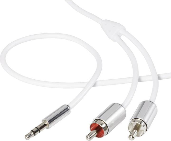 Actual product image SpeaKa Professional SP-7870088 Cinch / jack audio connection cable (2x cinch plug (0.80 m, Cinch, 2.5mm)