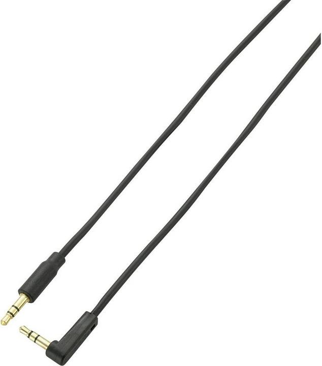 Produktbild SpeaKa Professional Klinke Anschlusskabel 90°-Klinkenstecker 3.5 mm Klinkenstecker 3.5 mm 1 m (1 m, 2.5mm)