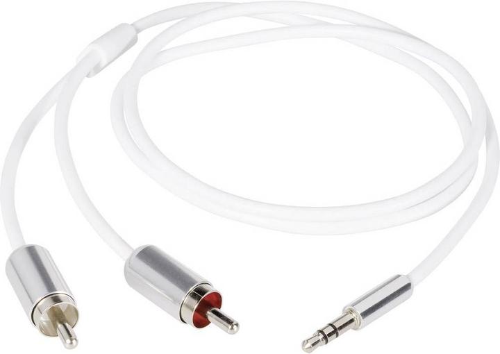 SpeaKa Professional SuperSoft Klinke/Cinch Anschlusskabel Klinkenstecker 3.5 mm 2x Cinch-Stecker 1.5 m (1.50 m, Cinch)