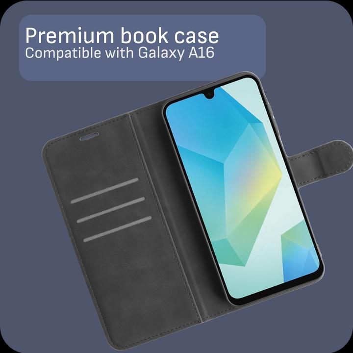 Produktbild Cazy Premium-Geldbörsen-Etui, Magnetisches Geldbörsen-Etui, Kartenfächer, Ständer (Samsung Galaxy A16)