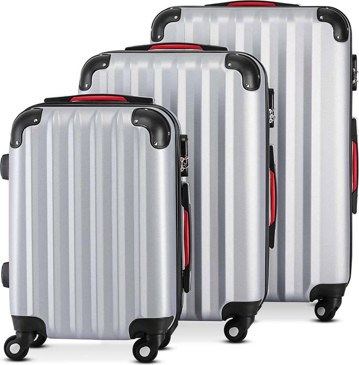 Immagine prodotto Monzana Set di valigie (89 l, Bagaglio a mano (fino a 50 litri), M (50 - 90l), L (90 - 115l))
