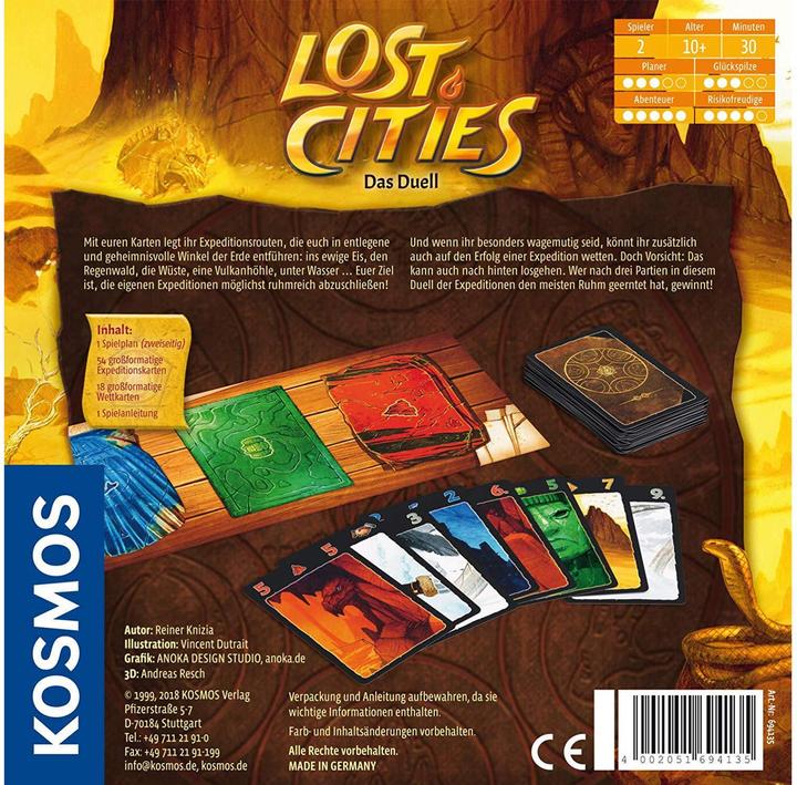 Actual product image Kosmos Lost Cities (German)