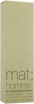 Actual product image Masaki Matsushima Matte Man EDT 80 ml (Eau de toilette, 80 ml)