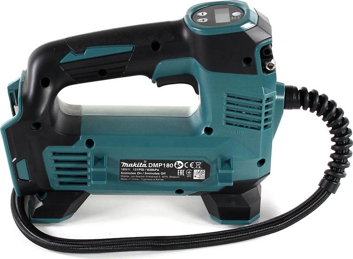 Actual product image Makita DMP 180 RT Battery compressor 18 V 8.3 bar + 2x battery 5.0 Ah + charger (8.30 bar, 12 l)