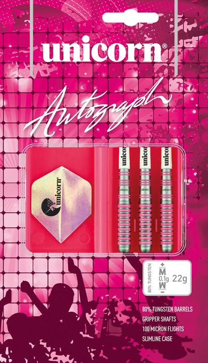 Actual product image Unicorn Autograph Steel Darts (22 g)