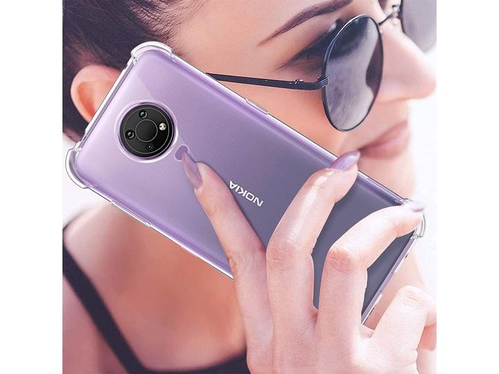 Actual product image Screenguard Nokia G10 Cover Crystal Soft Airbag Bumper (Nokia G10)