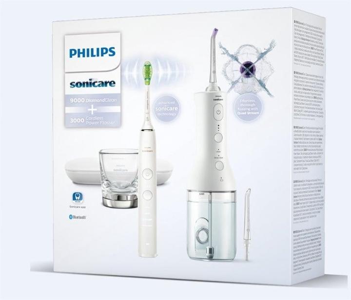 Actual product image Philips Sonicare Diamond Clean 9000 & Cordless Power Flosser 3000 (Sonic toothbrush)