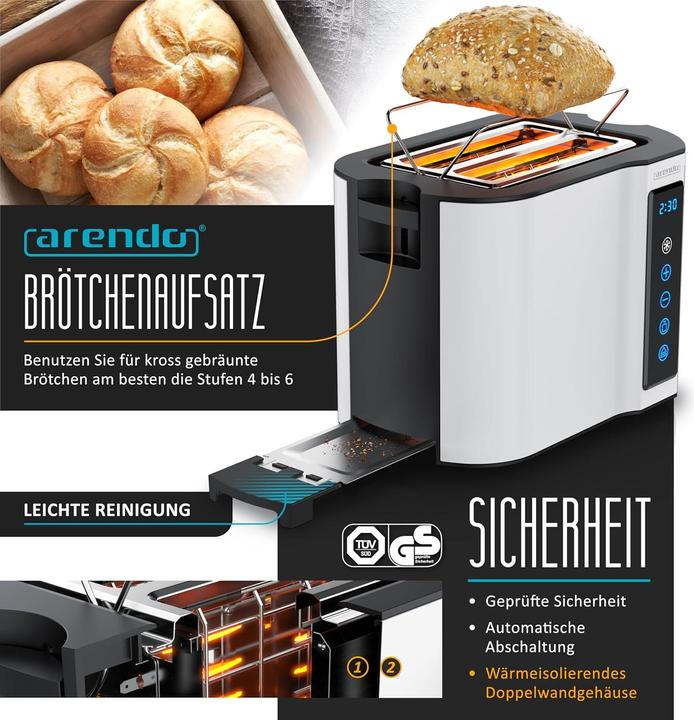 Produktbild Arendo Frühstücksset mit Wasserkocher & Toaster