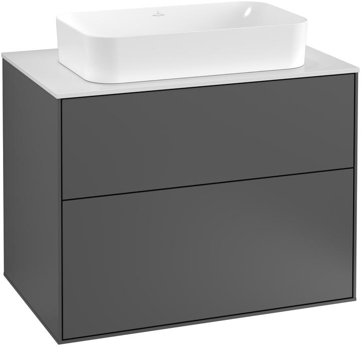 Actual product image Villeroy & Boch Villeroy und Boch Finion Vanity unit F63100, 800x603x501mm, cover plate White Matt
