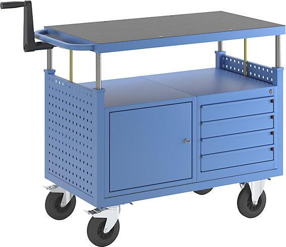 Produktbild eurokraft pro Montagewagen, höhenverstellbar (400 kg)