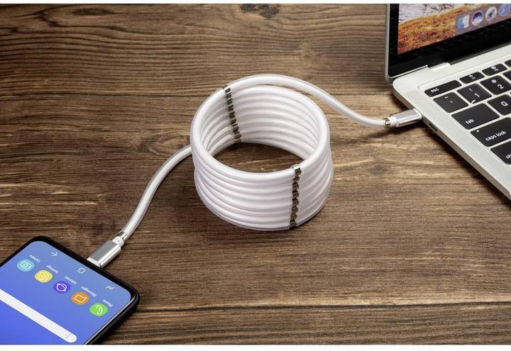 Produktbild Renkforce USB Anschlusskabel 2 m magnetisch (2 m, USB 2.0, 10 W)
