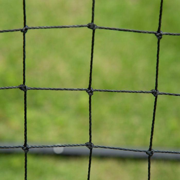 Produktbild Swisshandel24 Fussball Rebounder Kickback Tor Rückprallwand Netz, Metallrohr+PE Gewebe, 96 x 80 x 96 cm, Schwarz